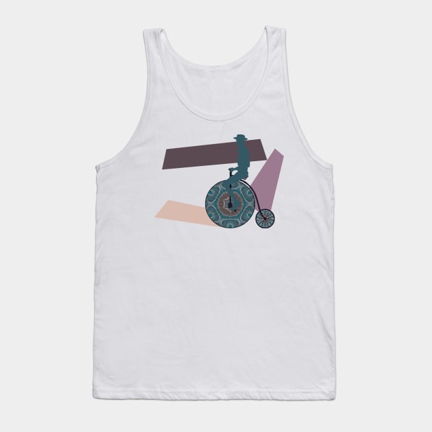 Balance: Vintage Cycling Tank Top by MarbleCloud